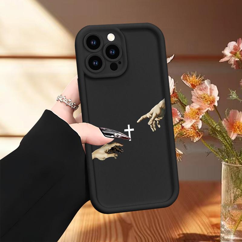 Protect Your Phone Soft Phone Case Simple with Jesus Will Help You Patterns UV Printing Matte Phone Cover 360 Degree Full Protection for iPhone 17 E Air Pro ProMax iPhone16 15 14 Plus 13 12 Mini 11 X XS XR for Smartphone Best Gift Birthday Girl Boy