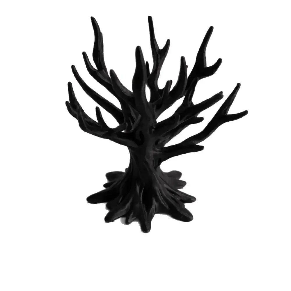 1pc Dead Tree Jewelry Stand, Branch Necklace Earring Organizer, Desktop Creative Decorative Display, Dark Style Storage Rack