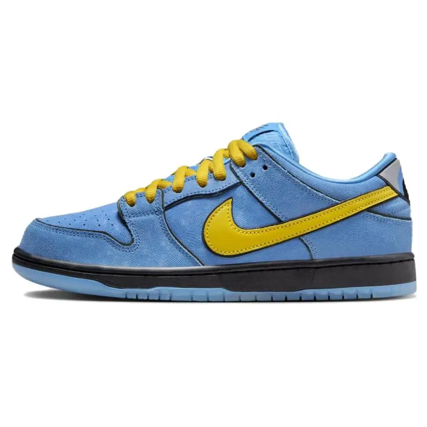 Powerpuff Girls x Nike Dunk SB Low-Top Skate Shoes for Men and Women – Light Blue Verifiable, with credentials and supporting global authentication