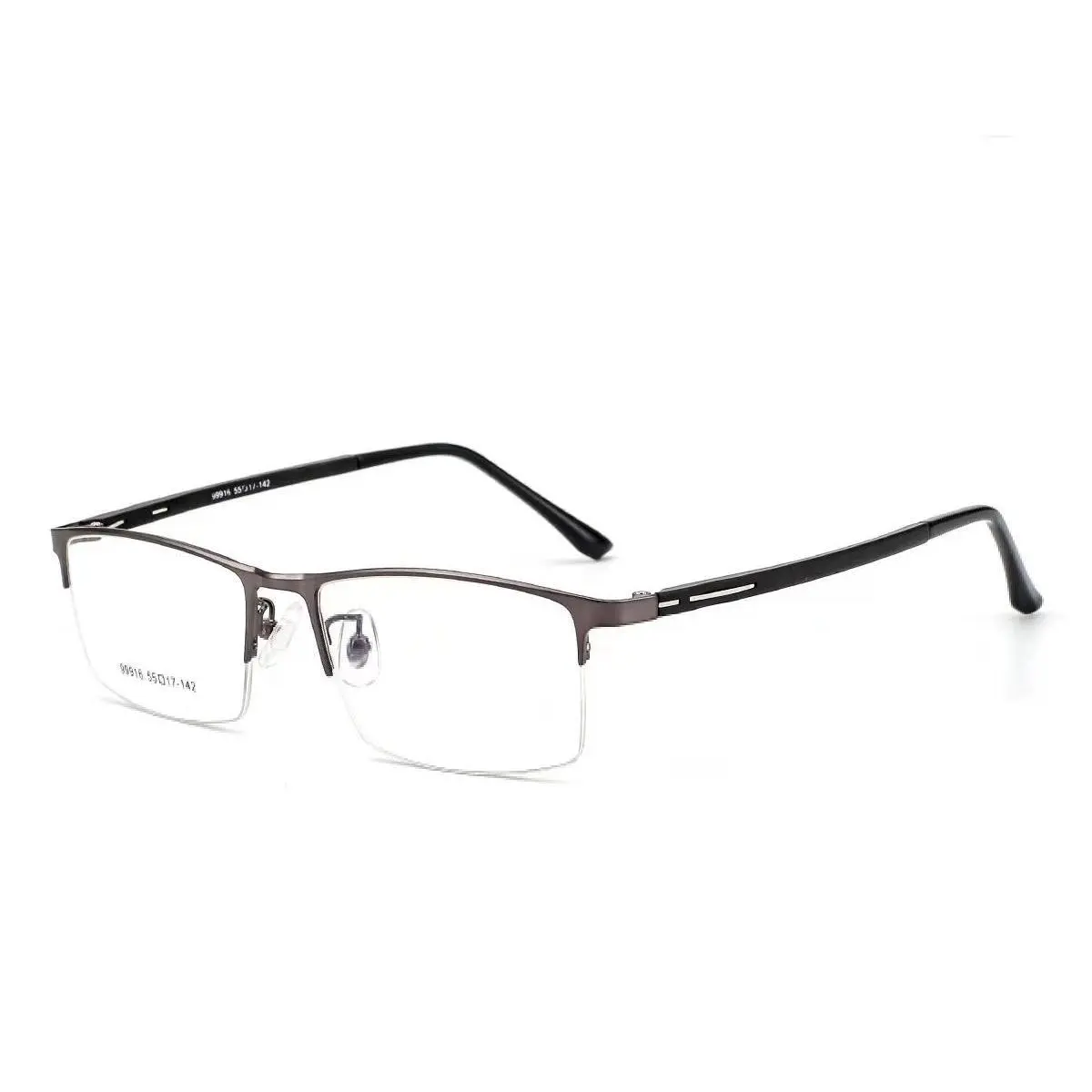 Photochromic Myopia Eyeglasses - UV-Protective Single Pair for Men, Students - Finished Short Sight Glasses with 0, -0.5, -1, -1.25, -1.5, -1.75, -6 Prescriptions (1 Set Incl.)