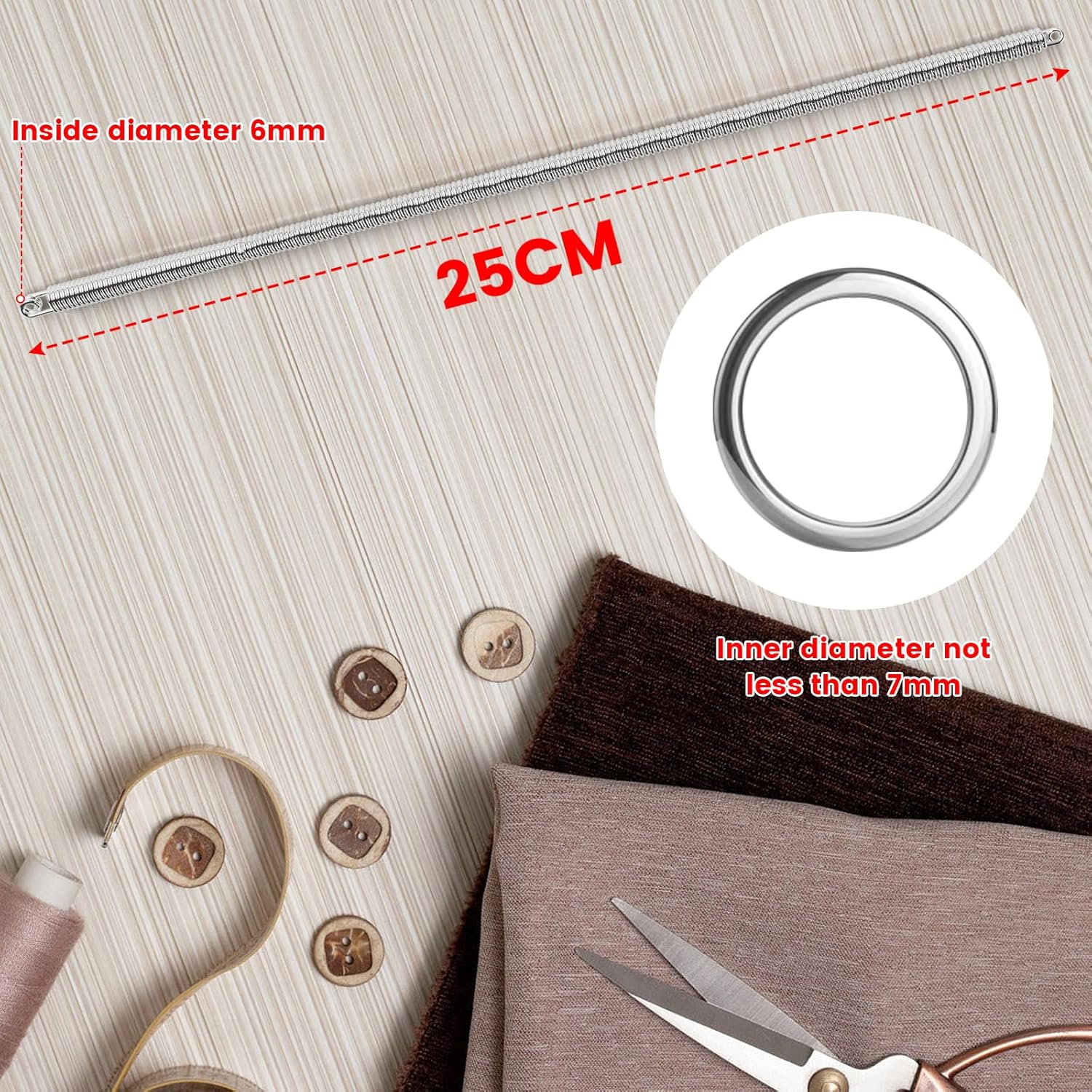 3PCS Spring Loop Threader, Bendable Multi-Purpose Cord Threading Tool for Eyelets, Elastic and Lace