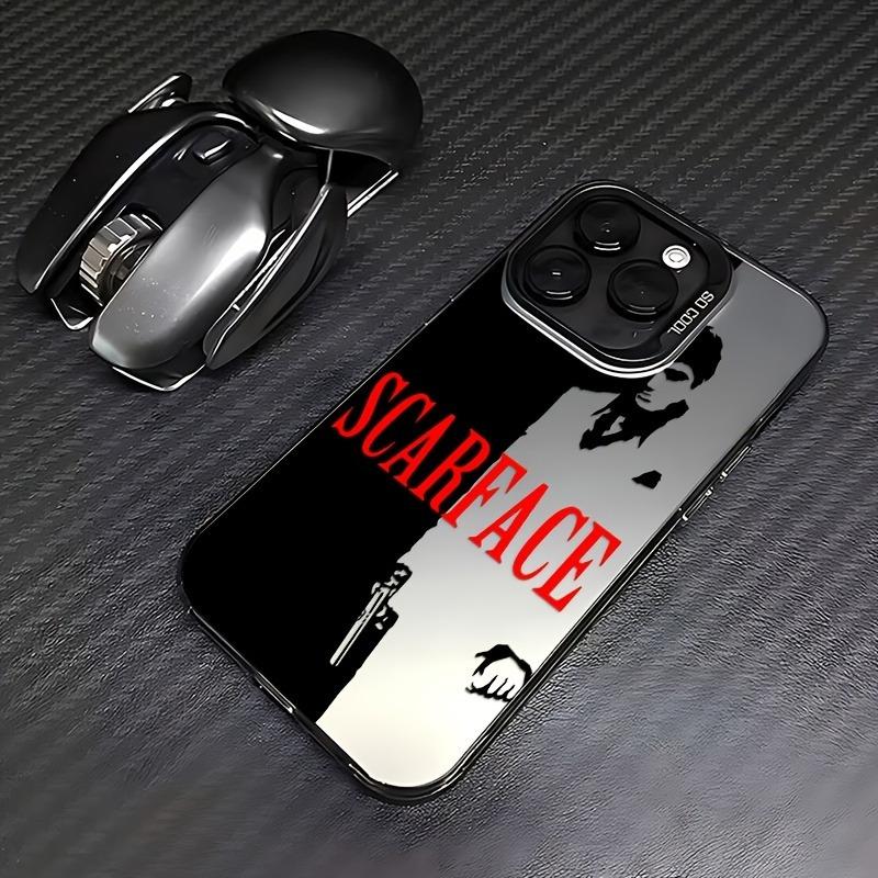 Scarface Pattern Shockproof Protective Phone Case Cover for iPhone 15/15 Plus/15 Pro/15 Pro Max, Geometric Design, Perfect Gift for Family & Girlfriend