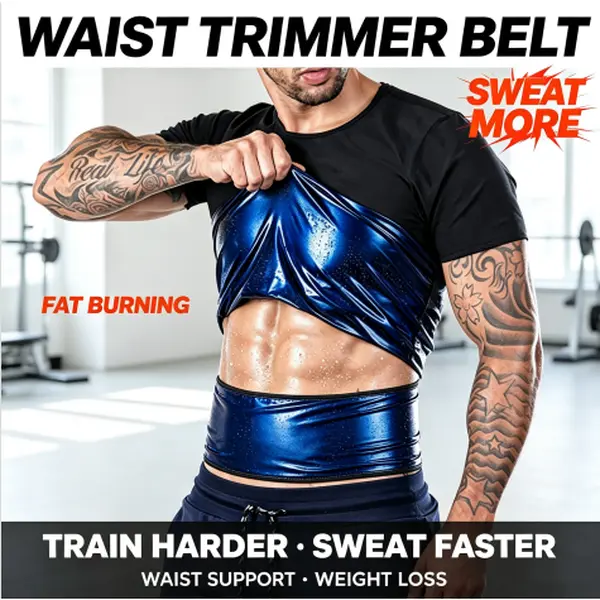 Sauna Sweat Suits Shirt, Men's Heat Trapping T-Shirt for Gym, Exercise,Sweat Enhancer Short Sleeve,Shapewear Top Sports Slim Athletic Training Apparel