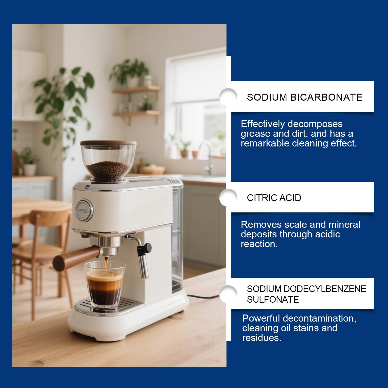 AMZ Coffee Machine Cleaning Tablets: Daily Gentle Cleaning Of Stains And Scale. Portable And Universal Coffee Machine Cleaning And Care Tablets