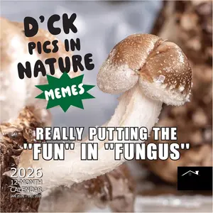 Funny D'ck Pics in Nature 2026 Wall Calendar 12 Month | 12" x 24" Open | Thick & Sturdy Paper | Giftable | White Elephant Calendar 2026
