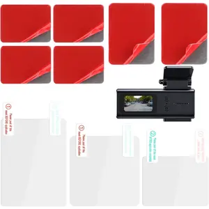 3 count Electrostatic Sticker Mounting  Cam 6 count Double-Sided Sticker for Windshield Dashcam  Windshield Electrostatic Film  Weatherproof Electrostatic Stickers