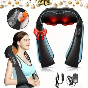 Heated Neck and Shoulder Massager, Magic Heat Compress, Deep Tissue Massage Gift for Men Women Seniors, Suitable for Back Waist Legs Feet Muscles