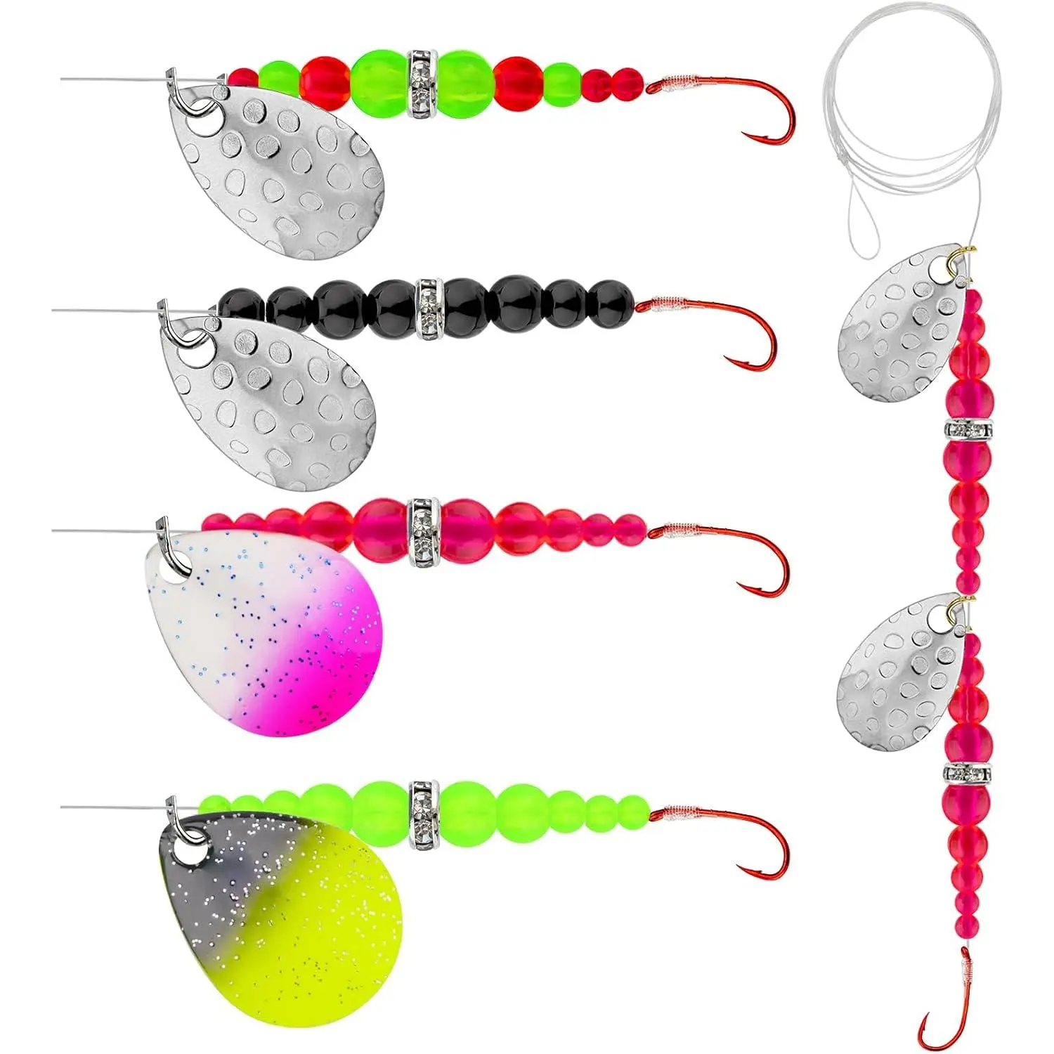 Fishing Lure  Spinnerbait, Walleye  Spinner  for Lure Making Freshwater Saltwater Fishing