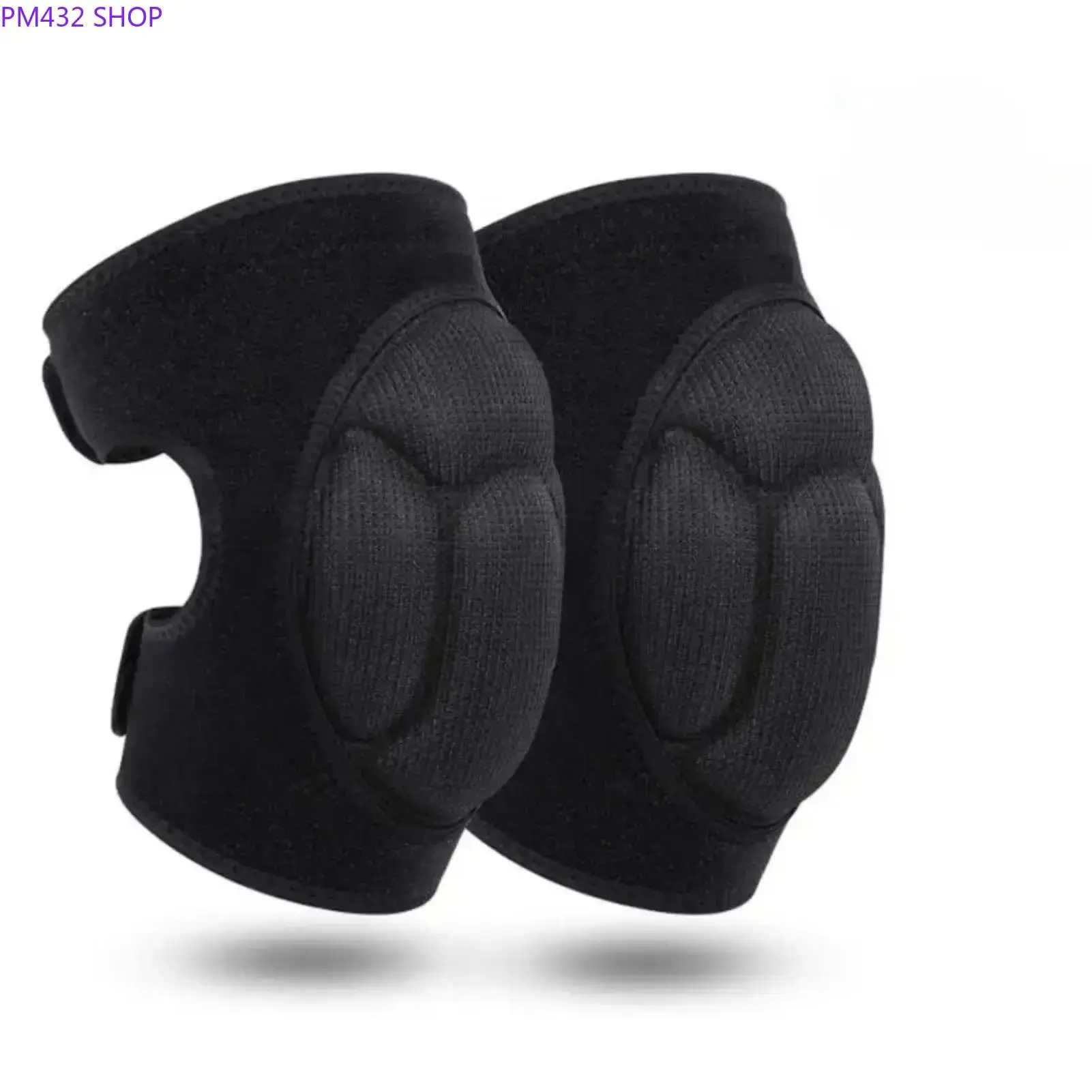 Adult Work Knee Pads – Thick EVA Foam Anti-Slip Adjustable Knee Guards for Impact Protection, Construction, Gardening & Outdoor Work Safety Accessories, Comfortable Durable 1 Pair Black
