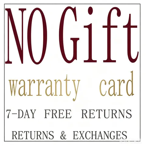 No Gift Included, Warranty Card Provided