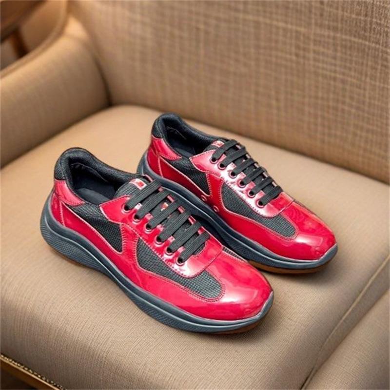 2026 High-Quality Patent Leather Fashionable Casual Sports Sneakers Breathable White Shoes Classic Men's Shoes
