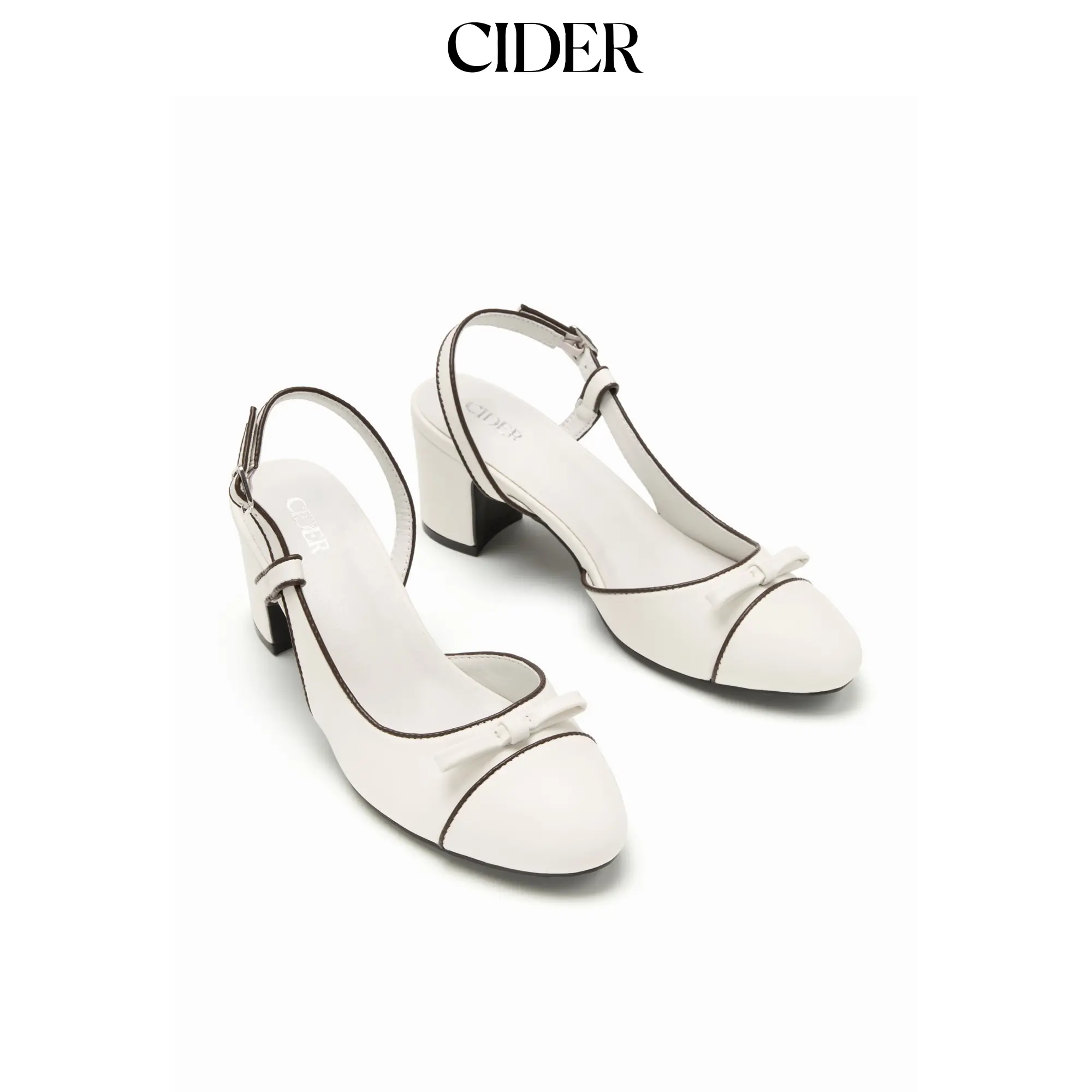 Cider BOWKNOT SLINGBACK HEELS
