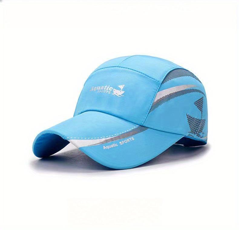 2026 Aquatic SPORTS Quick-Dry Performance Baseball Cap - Multi-color Optional Lightweight with Stylish Sailing Print & Breathable Mesh Back for Outdoor Sports Fishing Hiking & City Walks