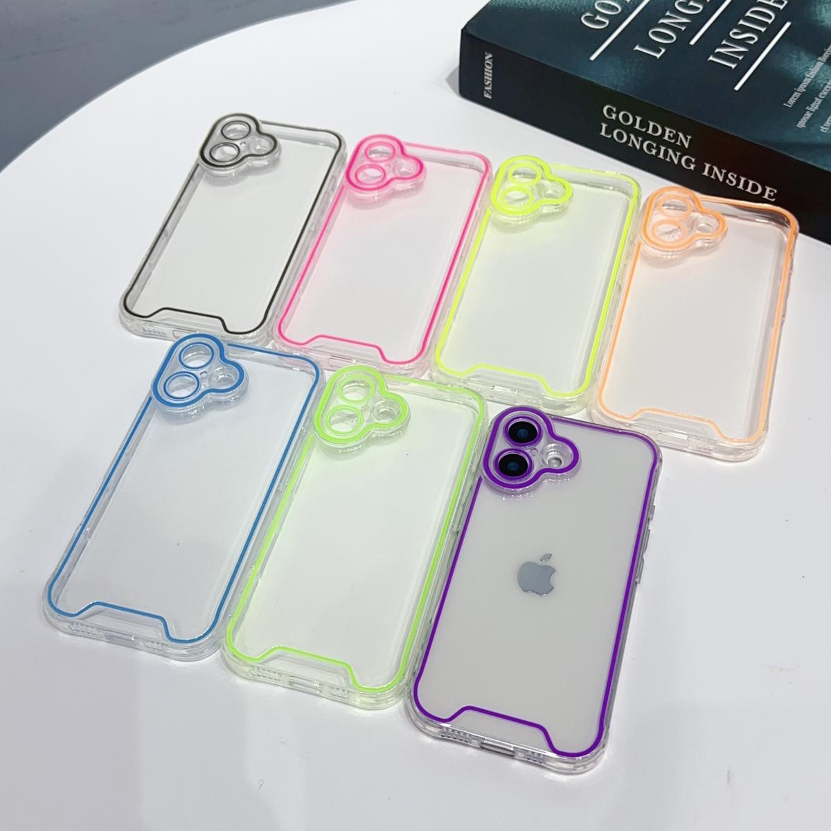 Clear Luminous Case Glow in The Dark Noctilucent Luminous Space Nebula Slim Fit Cover Protective Anti Scratch Cases Thin Translucent Protective Case For iPhone 16/15/14/13
