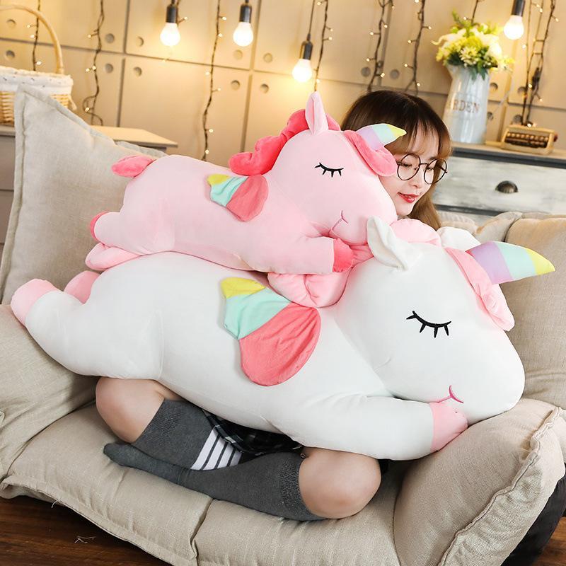 25cm-35CM Kawaii Giant Unicorn Plush Toy Soft Stuffed Unicorn Soft Dolls Animal Horse Toys For Children Pillow Birthday Gifts