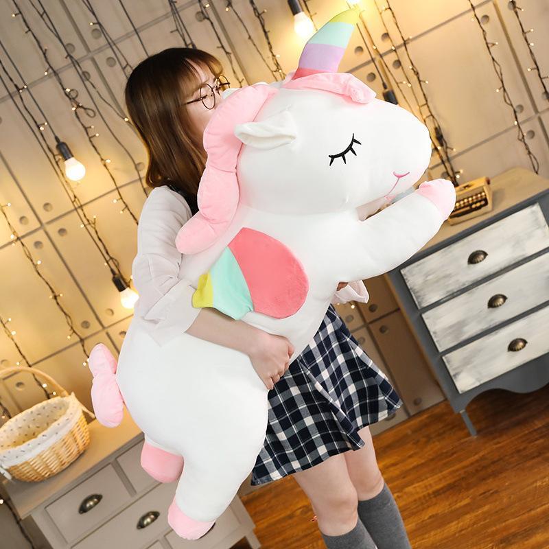 25cm-35CM Kawaii Giant Unicorn Plush Toy Soft Stuffed Unicorn Soft Dolls Animal Horse Toys For Children Pillow Birthday Gifts