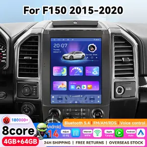 Prime Day | 12.1'' Car Radio Stereo CarPlay For Ford F150 F250 F350 Tesla Style Headunit Android auto GPS Navigation