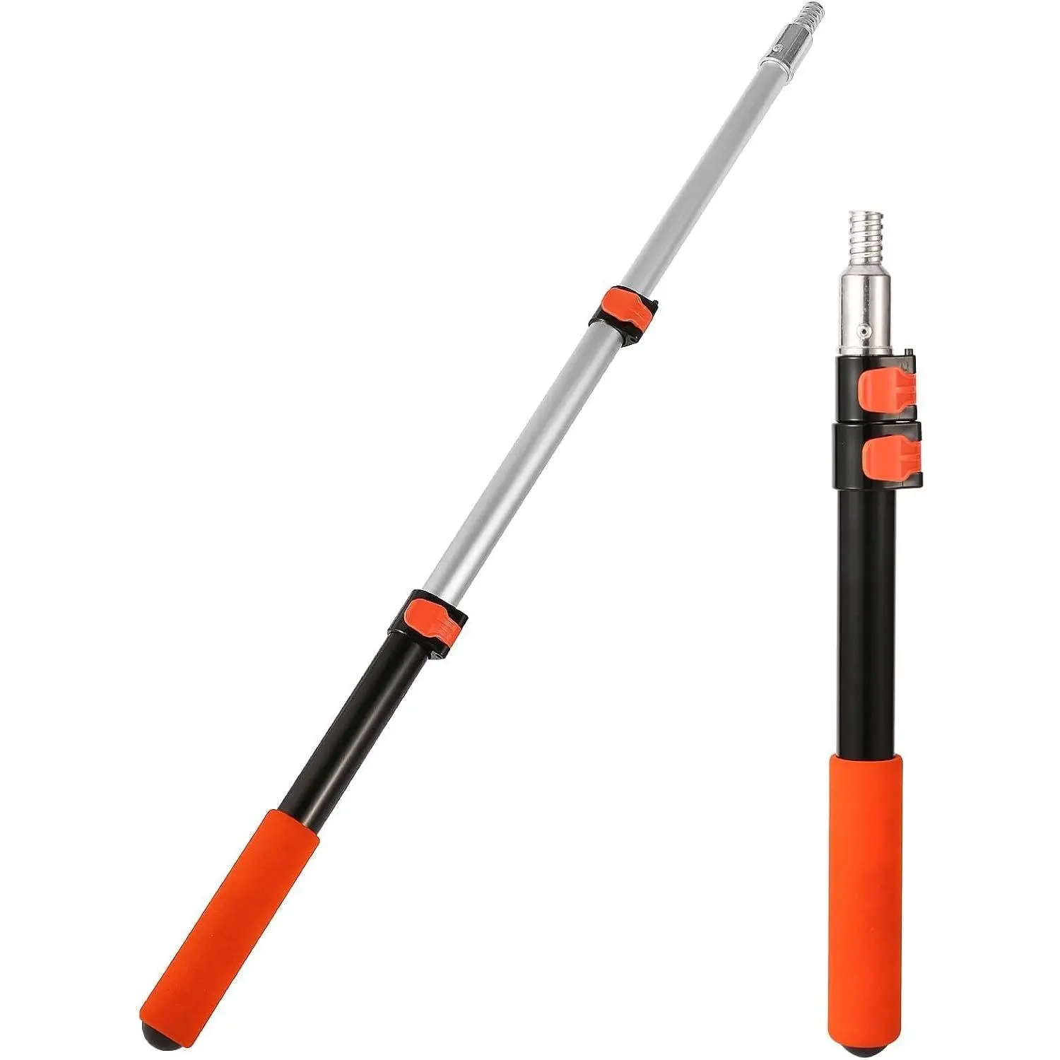 1.4–3 FT Telescoping Pole,  Roller Extension Handle with Threaded Metal Tip for Indoor Painting, Dusting & Window Cleaning