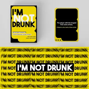 I'M NOT DRUNK Drinking Game Cards, Hilarious Tabletop Board Game For Adult Party, Night Club & Group Gathering