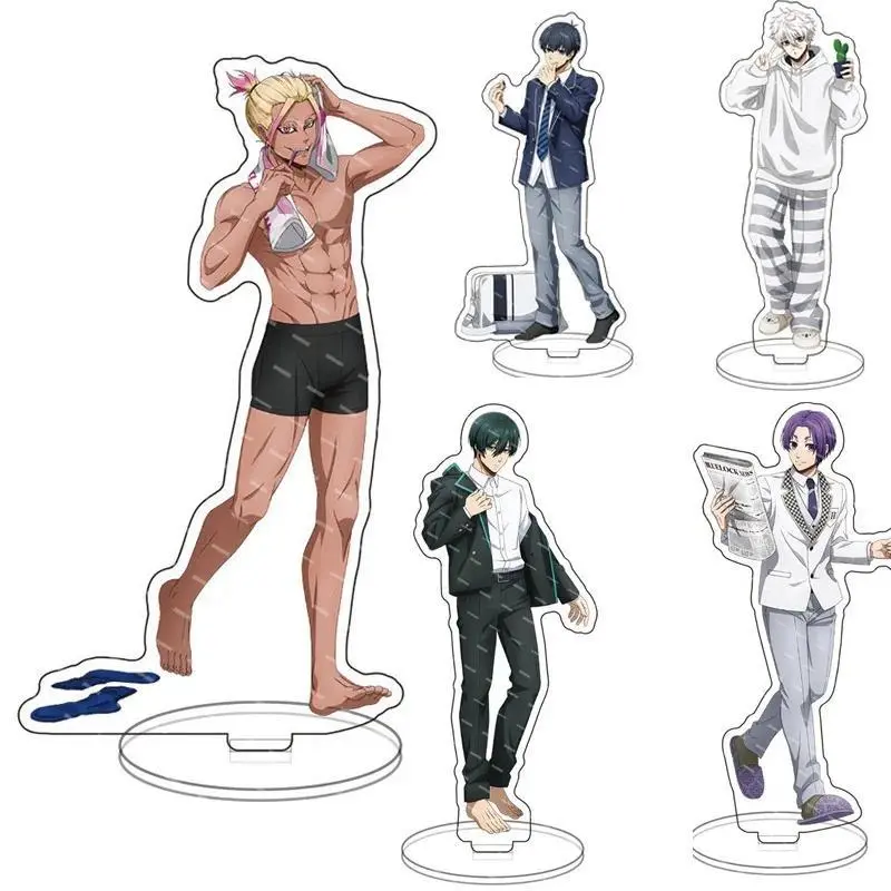 Popular Anime The Blue Prison Figures Isagi Yoichi Nagi Seishiro Shidou Ryuusei New Acrylic Stands Model Desk Decor Fans Gift