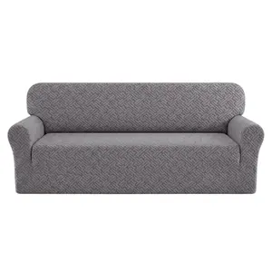 Universal Stretch Sofa Cover - Couch Cover for Sofa, Elastic Slipcover Furniture Protector for 1-4 Seater Couches, Washable Soft Guard Against Pet Spills & Stains for Living Room