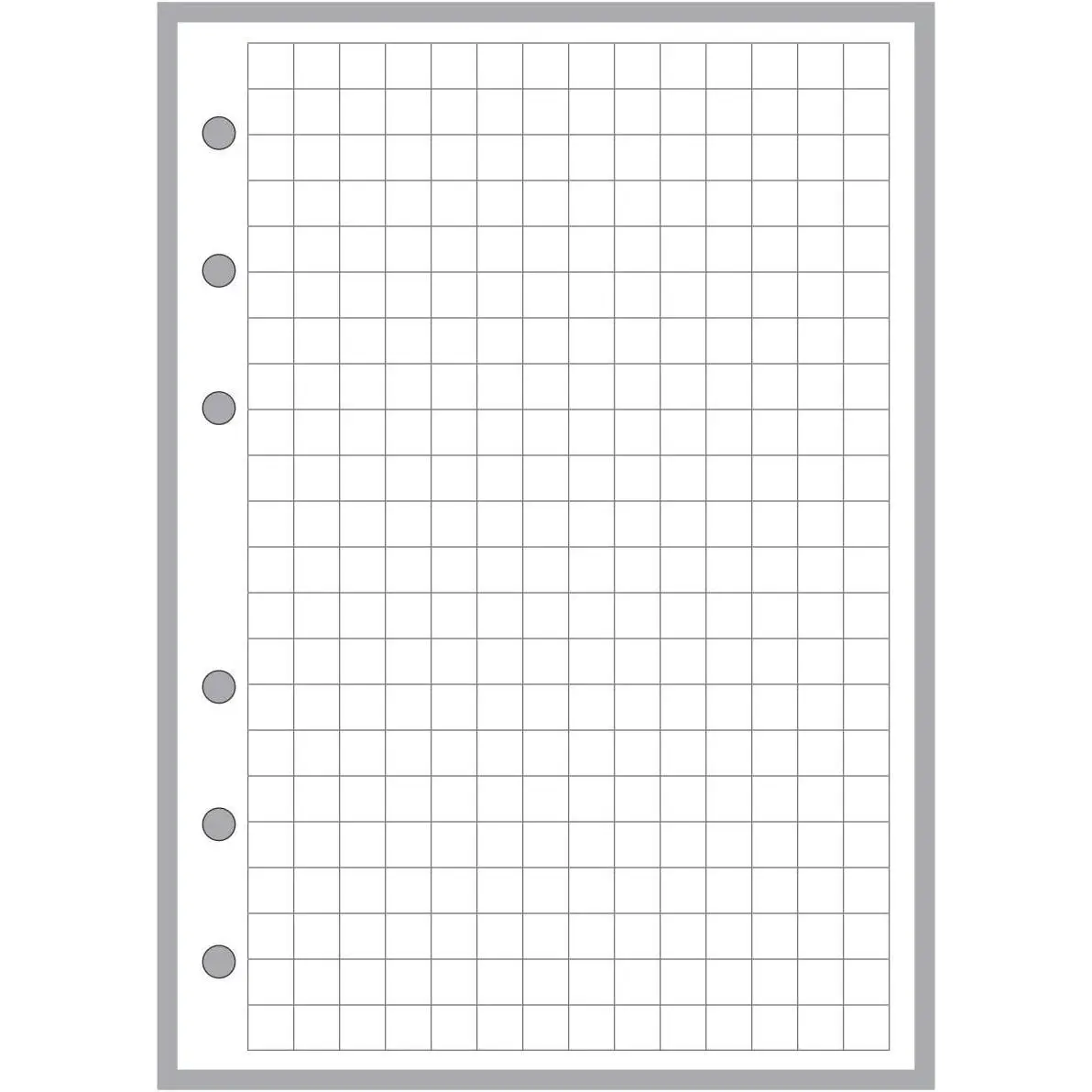 A6 Size 1/4" Graph Paper Planner Insert, for 6-Ring Binders (4.1" x 5.8"). This is A European Standard A6 Size. Your A6 May BE Different. Please See Images.