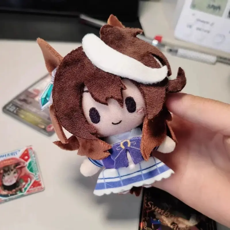 Umamusume Pretty Derby Plush Keychain, Special‑Week Anime Plush Doll, 10cm Cute Stuffed Figure Pendant, Cartoon Character Soft Plush Toy Bag Charm Gift for Fans