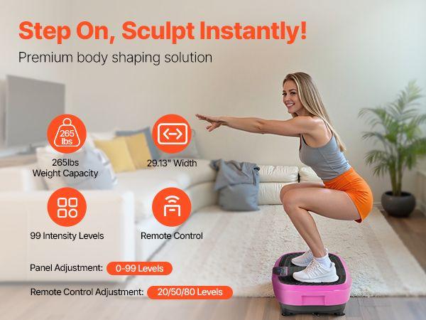 Christmas present Vibration Plate Exercise Machine Full Body Fitness with Magnetic Acupoints