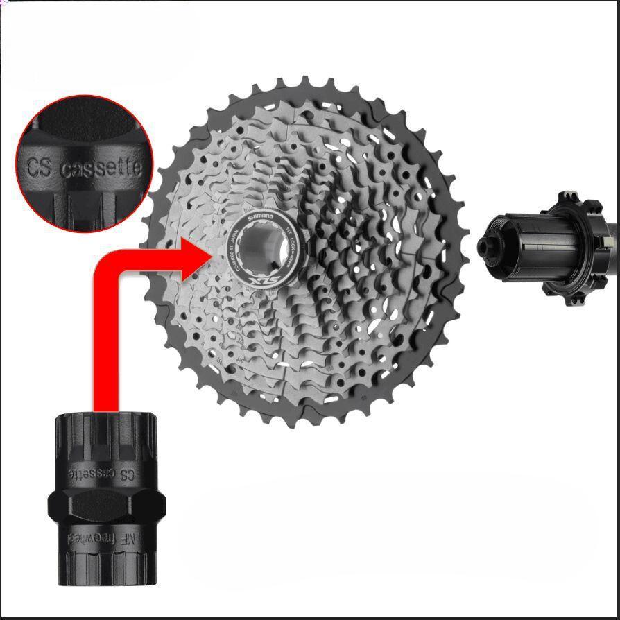 Bike Freewheel Remover, Bicycle Freewheel Cassette Remover Tool, Bike Repair Tool, Cycling Tool for Home & Bike Shop Use
