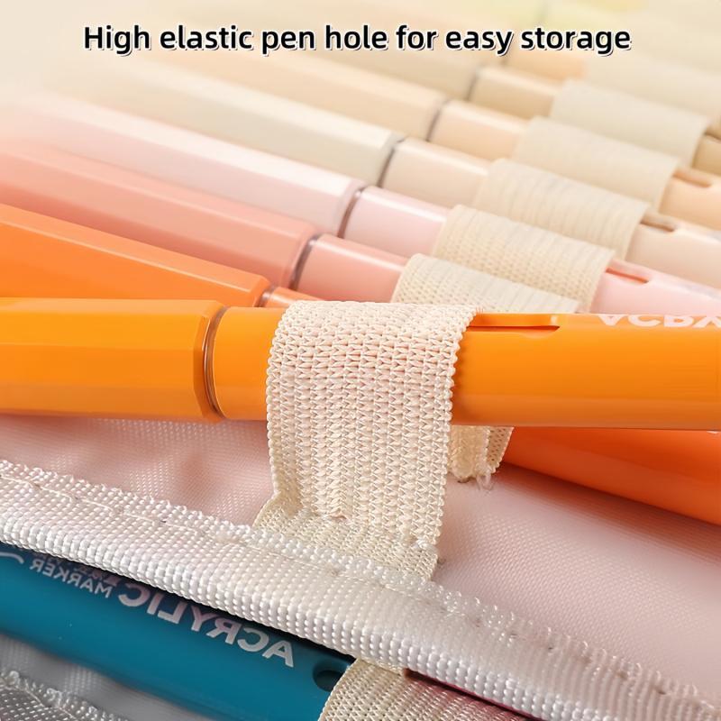 Acrylic Paint Marker Set, 24/36/48/60/84 Colors Non-toxic Acrylic Pens with Portable Storage Bag, Art Supplies for Home School Students, Art Drawing Supplies