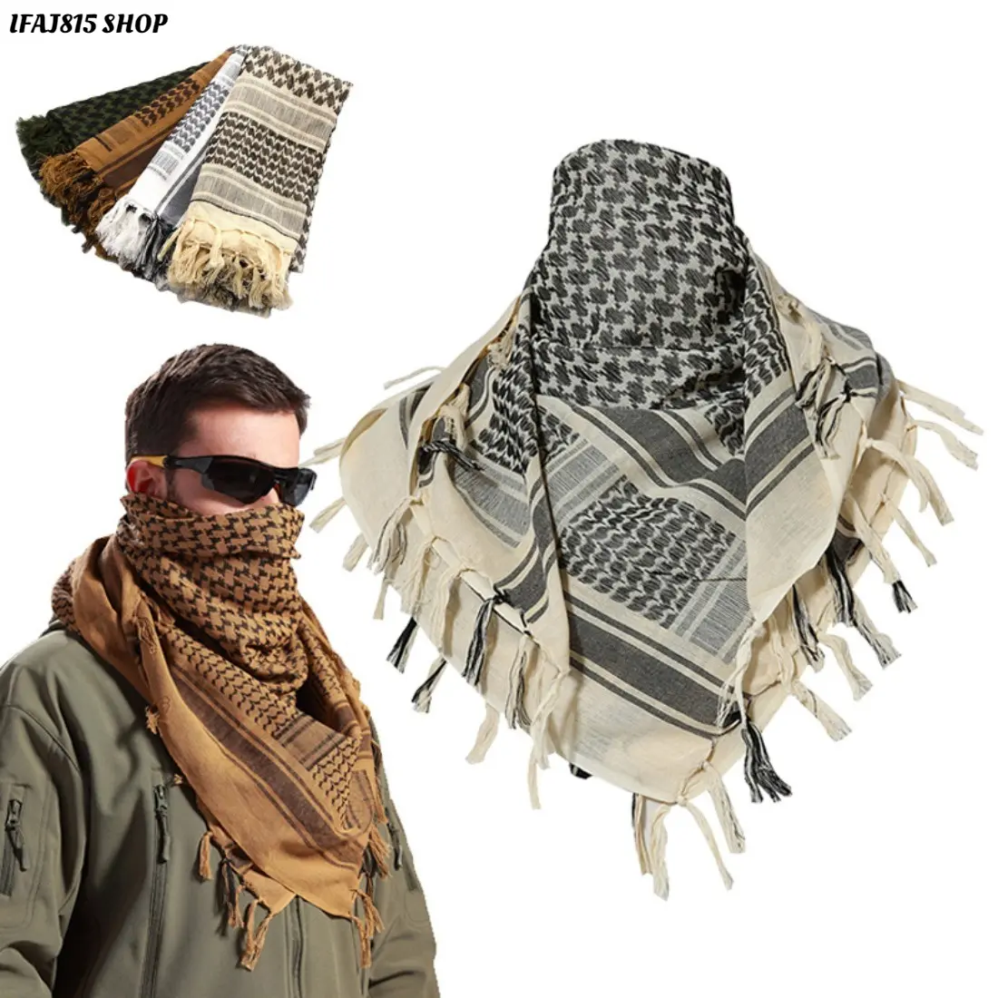 Unisex Desert Square Scarf, Trendy Arabian Head Wrap with Sand Print Design, Lightweight Breathable Windproof Face Cover Scarf, Versatile Fashion Accessory for Travel, Beach, Hiking, Outdoor Style and Everyday Wear