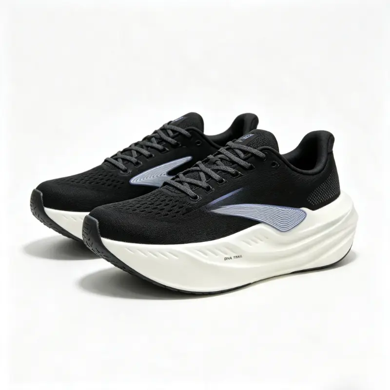 Lightweight Breathable Knit Mesh Running Sneakers for Men Women Ultra Thick Shock Absorb Cushion Athletic Shoes Non Slip Wear Resistant Rubber Outsole Training Jogging Marathon Walking Sport Footwear All Day Comfort Daily Casual Workout Sne