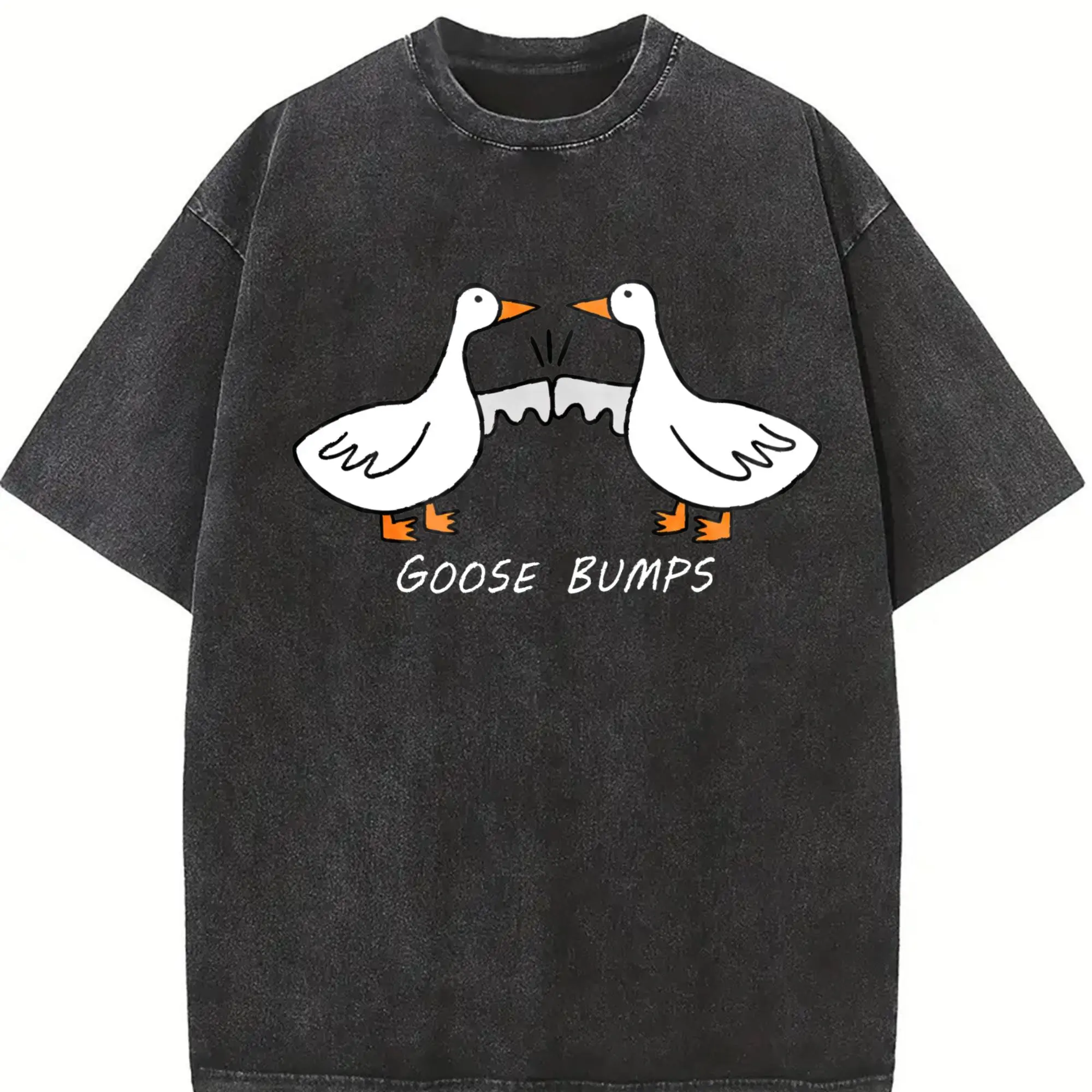 Goose Bumps Shirt, Funny Silly Goose T-shirt, Sarcastic Goose Lover Tee, Cute Goose Couple Clothing Gift