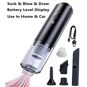 USB Rechargeable Cordless Vacuum Cleaner, Portable Handheld Vacuum for Pets, Blowing and Suction Functions, Ideal for Keyboard, Car, Desk, Pet Hair Cleaning