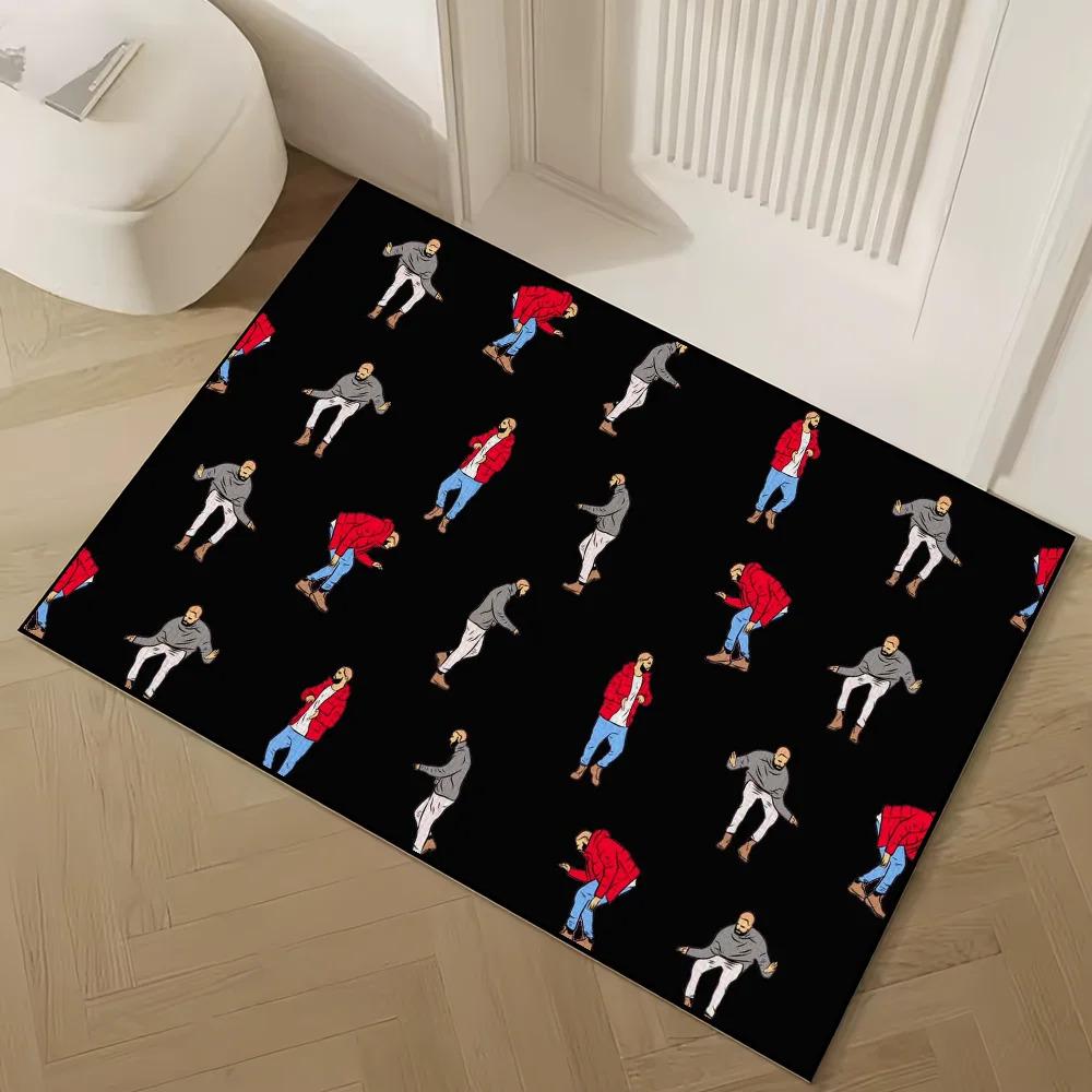 'Rapper Drake For All the Dogs Door Mat Welcome Non-slip Floor Bedroom Kitchen Bath Balcony Hallway Rug Home Decoration Carpet'
