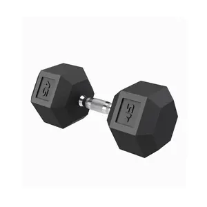 GAOMON Superior Rubber Encased Hex Dumbbell Set of 2 – Cast Iron Free Weights – Textured Carbon Steel Handles – Non-Slip PVC Coating – Multiple Weight Options – Ideal for Home Gym Strength Training & Fitness