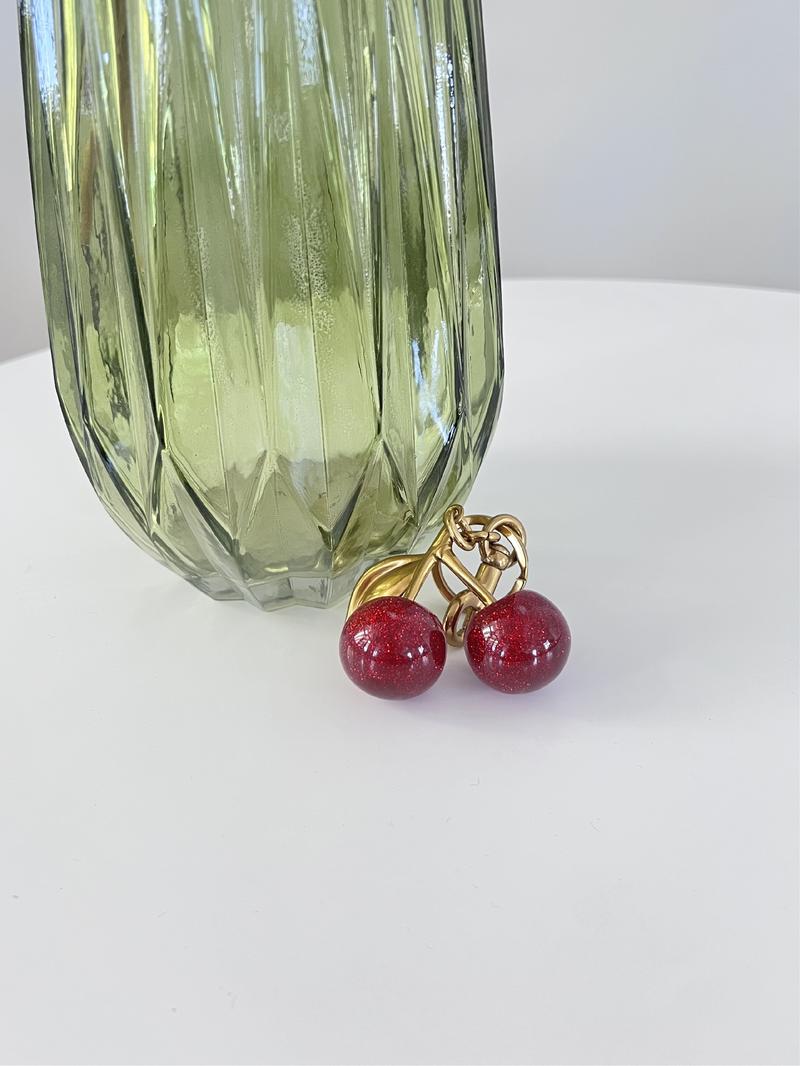 Cherry Design Bag Charm, Cute Bag Decoration, Bag Charm for Women & Girls, Fashion Bag Accessories for Daily Use