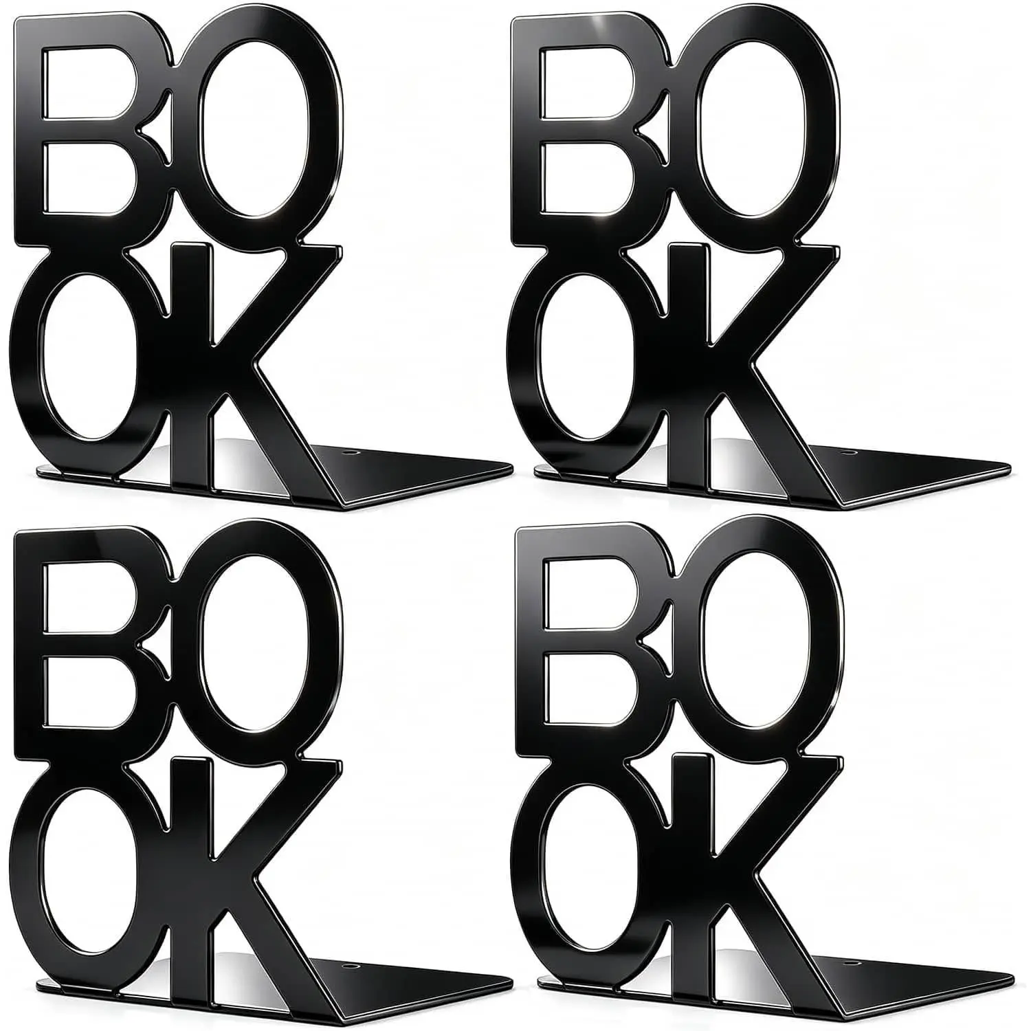 Book Ends,BookEnds Supports for Bookrack Desk,Bookend are Used for Books, Unique Appearance Design,Heavy Duty