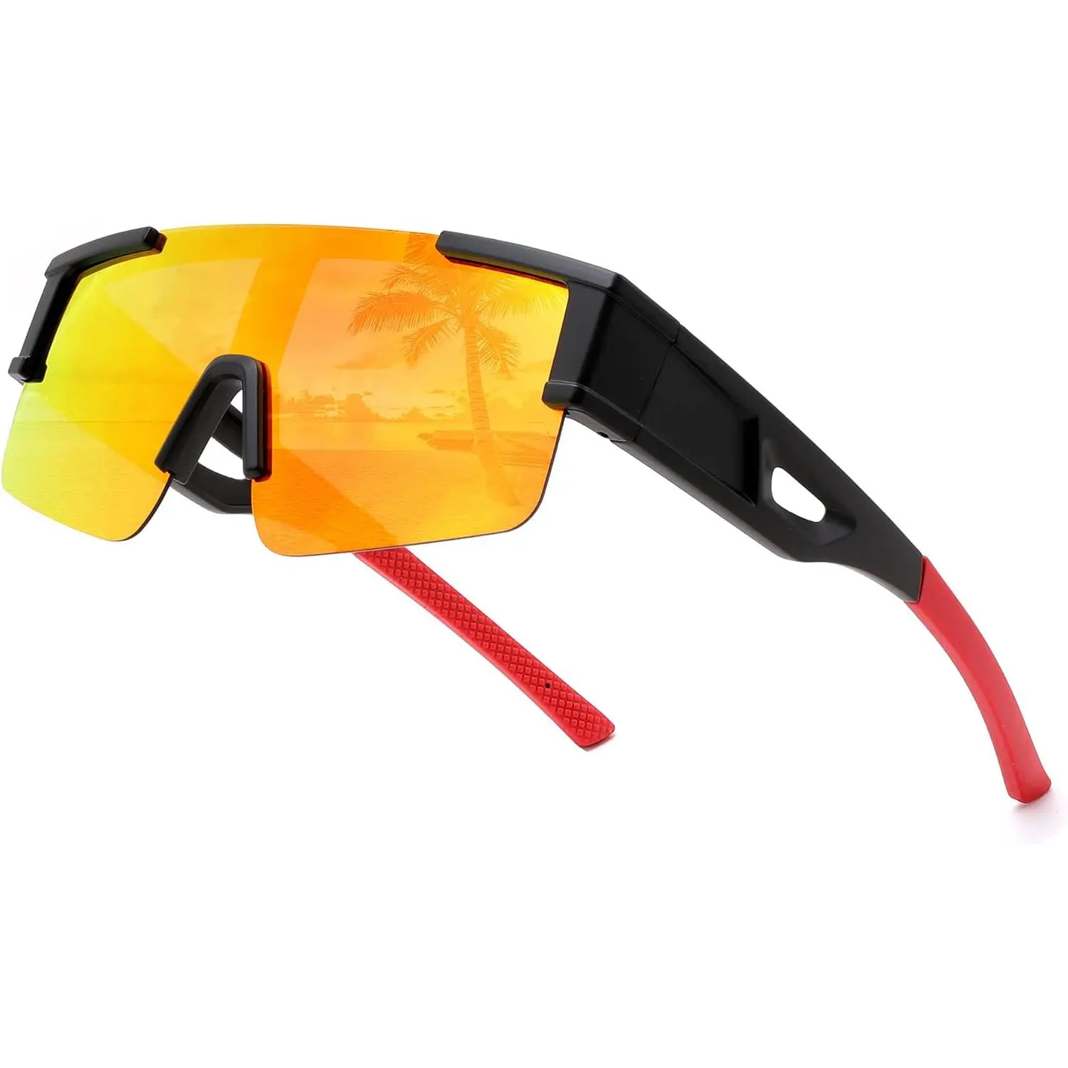 Unisex Polarized Fit Over Glasses Sunglasses - UV Protection, Wrap-Around Design, Outdoor Sports Eyewear, Driving Gear B0382