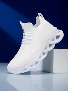 Men's Breathable Casual Sneakers, Shock Absorbing Soft Eva Sole, Lightweight Sporty Shoes for Outdoor Running and Travel