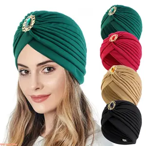 2026 Popular Ethnic Wind Alloy Diamond Accessories Indian Hat, Vintage Ethnic Headscarf Hat