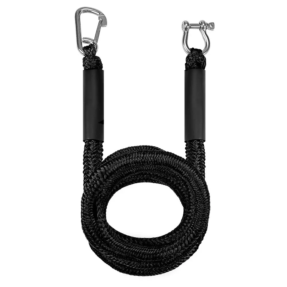 Boat Ropes for Docking with Rustproof Stainless Clips, Tube Tow Rope, Floating Towable Tube Ropes, Boat Lines, Boat Ropes with Loop