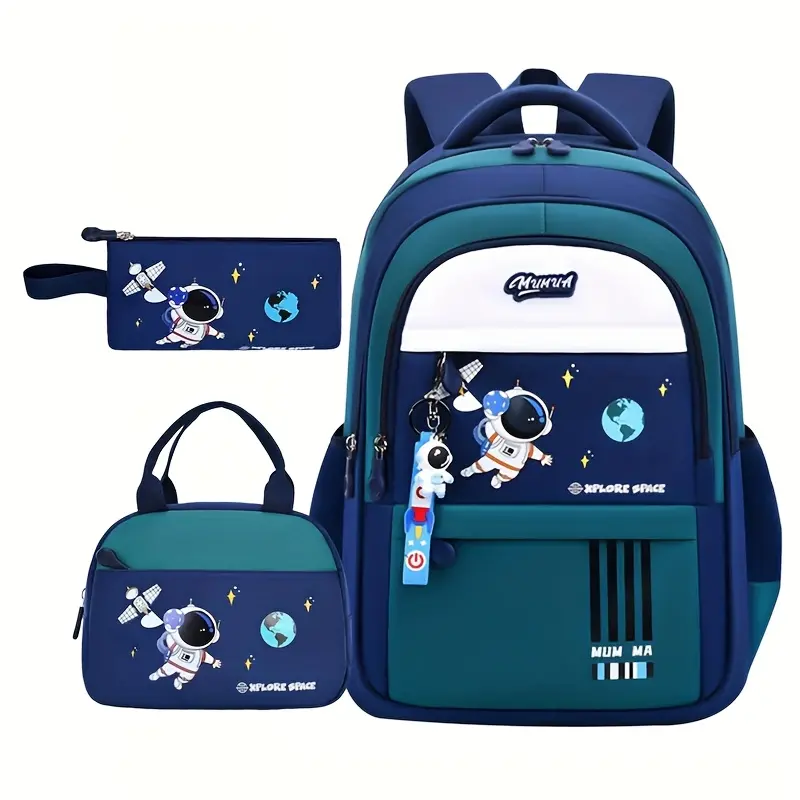 Astronaut cartoon backpack, lightweight commuter school bag, suitable for teenagers' school use and as a Christmas gift