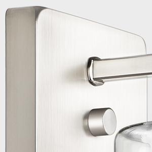 2Pcs Wall Sconces, Modern Wall Mount Vanity Light Fixtures, Farmhouse Wall Lamps with Clear Glass Shade for Bedroom Living Room Mirror Hallway Porch