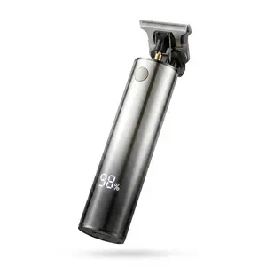 Unisex Cordless Hair Clipper & Body Trimmer, Rechargeable T-Blade Grooming Kit with LED Display