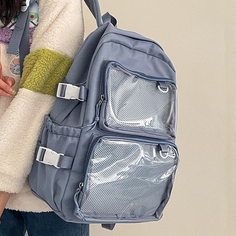 Japanese Style Transparent Ita Bag for Girls Comic Cons Large Capacity Women Backpack Fashion School Bags for College Student JK