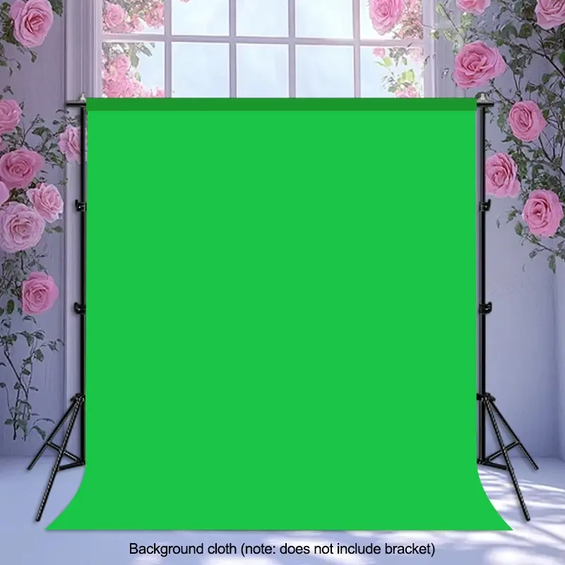 (1.5-2 m/59.06-78 inch) (2-3m/78.74-118 inch) (3-3m/118.11-118 inch) (3-4m/118.11-157 inch) Green background cloth for media and photography, portable green background cloth for video, conferences and live broadcasts