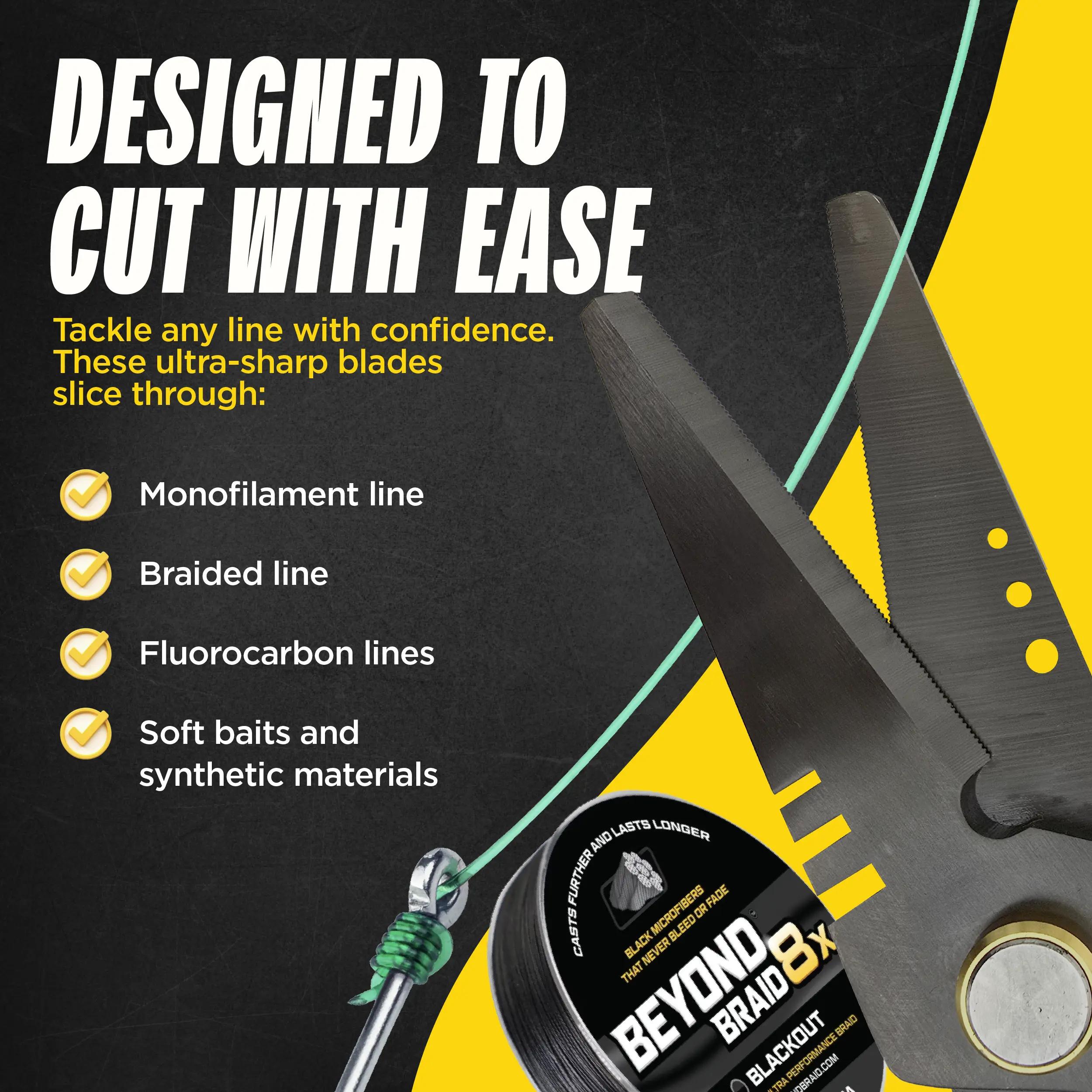 6.5" Pro Shears - Premium Braid Cutting Scissors