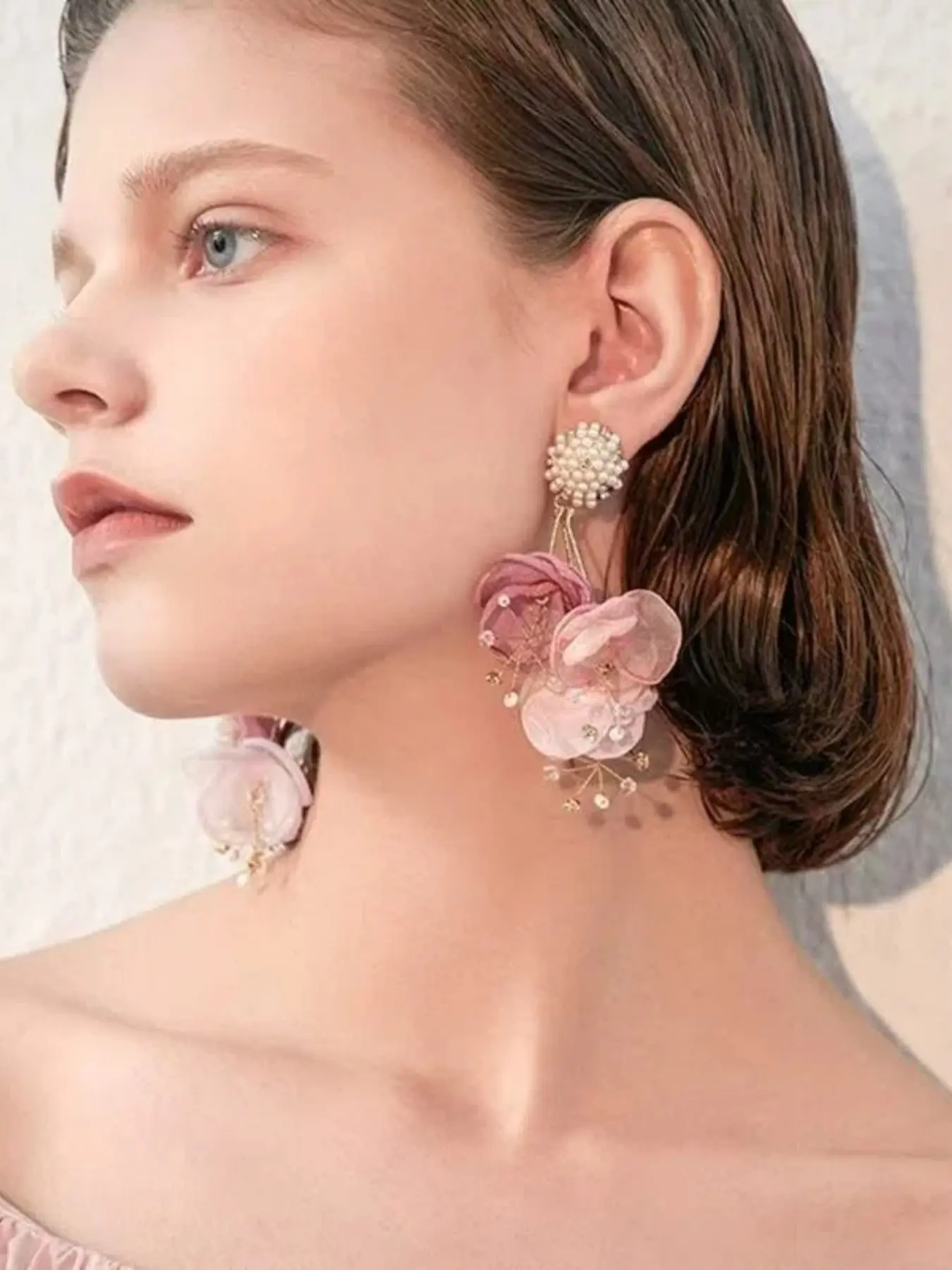 Fresh and Delicate Floral Series Earrings: Forest-Inspired, Sweet, Niche, Versatile Studs—Fashionable, Lightly Luxurious, and Sophisticated Earrings