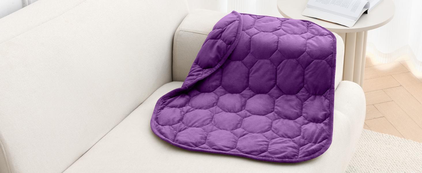 Weighted Lap Blanket 7lbs, Cozy Luxury Crystal Weighted Blanket for Adults, Small Weighted Blanket for Relaxation, Sleeping, Travel, Grey, 29" x 24" : Home & Kitchen Weighted Lap Blanket 7lbs, Cozy Luxury Crystal Weighted Blanket for Adults, Small Weighted Blanket for Relaxation, Sleeping, Travel, Grey, 29" x 24" : Home & Kitchen